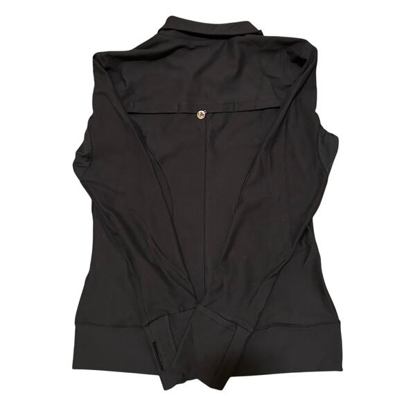 PN Jone Black Women's Sports Jacket Long Sleeve Size 8/Medium Zipper Pockets - Picture 5 of 15